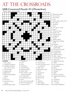 Crossword Puzzle Page 1 Autumn 2011 Quarterly Speed Bump Magazine