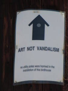 birdhouse sign